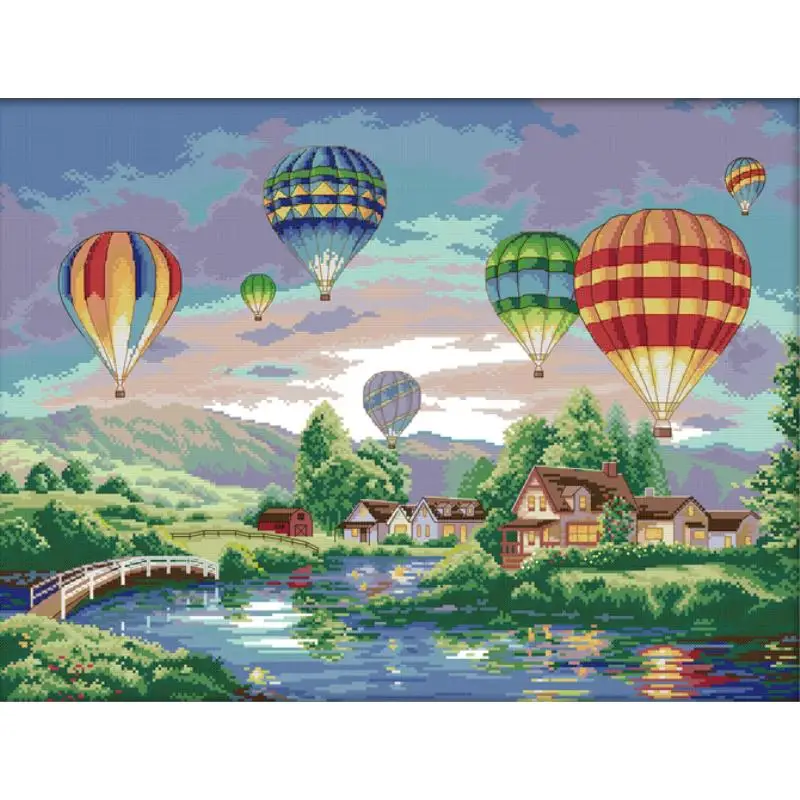 Home Textiles Discount - Balon udara panas warna-warni Set jahit