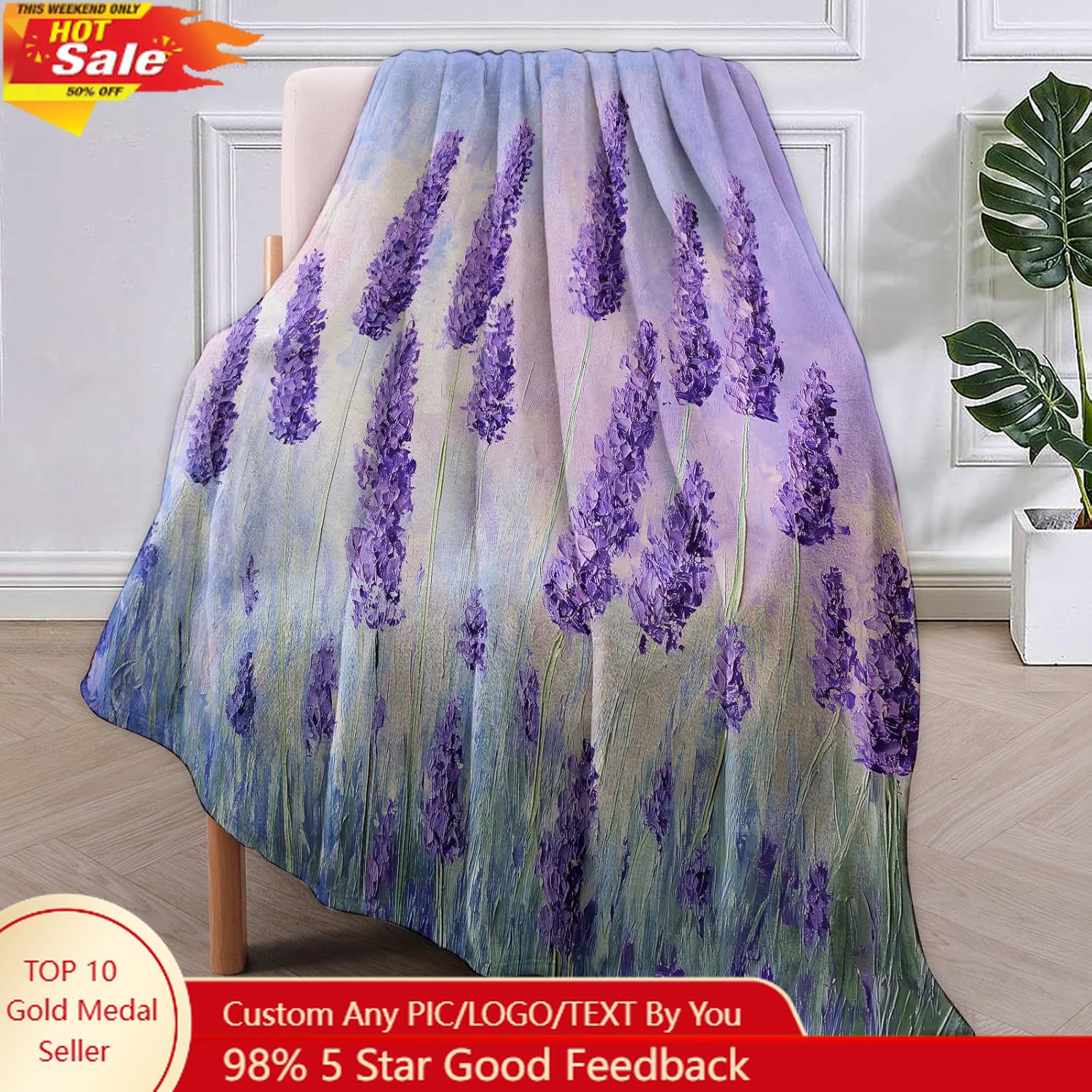 Quality Home Textiles - Selimut Flanel Camper, Hadiah Berkemah, Selimut