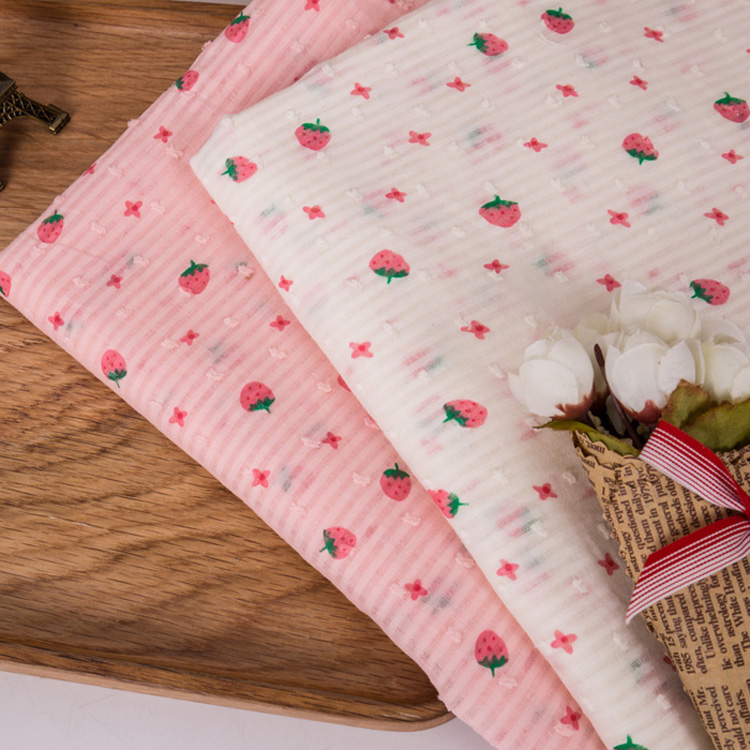 Home Textiles Discount - Kain Katun Tipis Lembut Bergaris Motif
