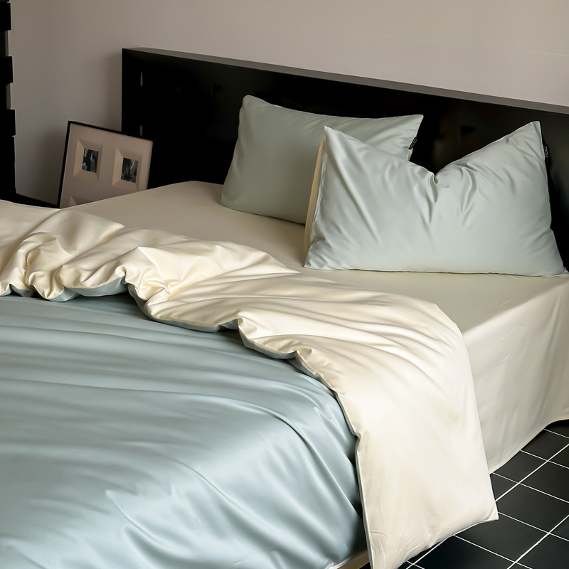100% Katun Mesir Set Sprei Pat - Quality Home Textiles ulasan dan harga