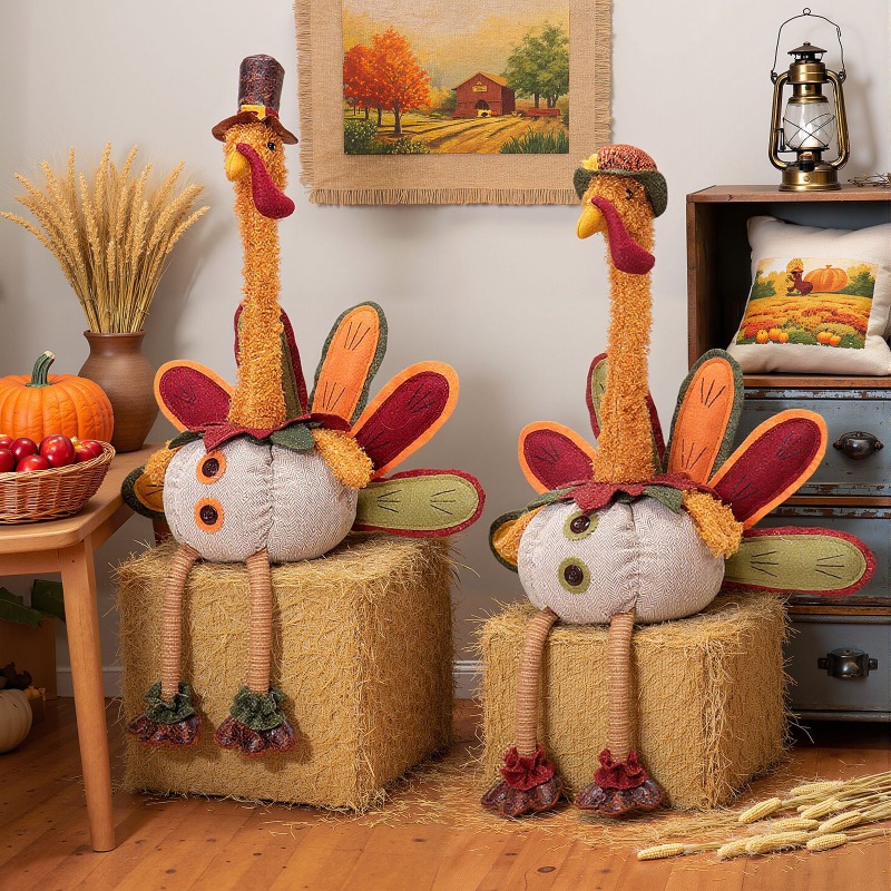 Boneka Kalkun Thanksgiving, Or - Home Textiles Turkey ulasan dan harga