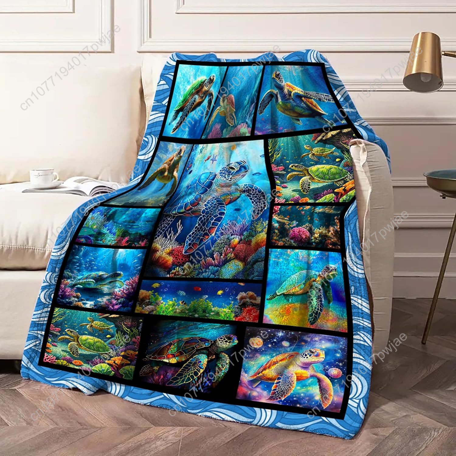 Selimut Flanel Penyu Laut Lemb - Quality Home Textiles ulasan dan harga