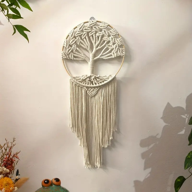 Pohon Kehidupan Macrame hiasan - Home Textiles Discount ulasan dan harga