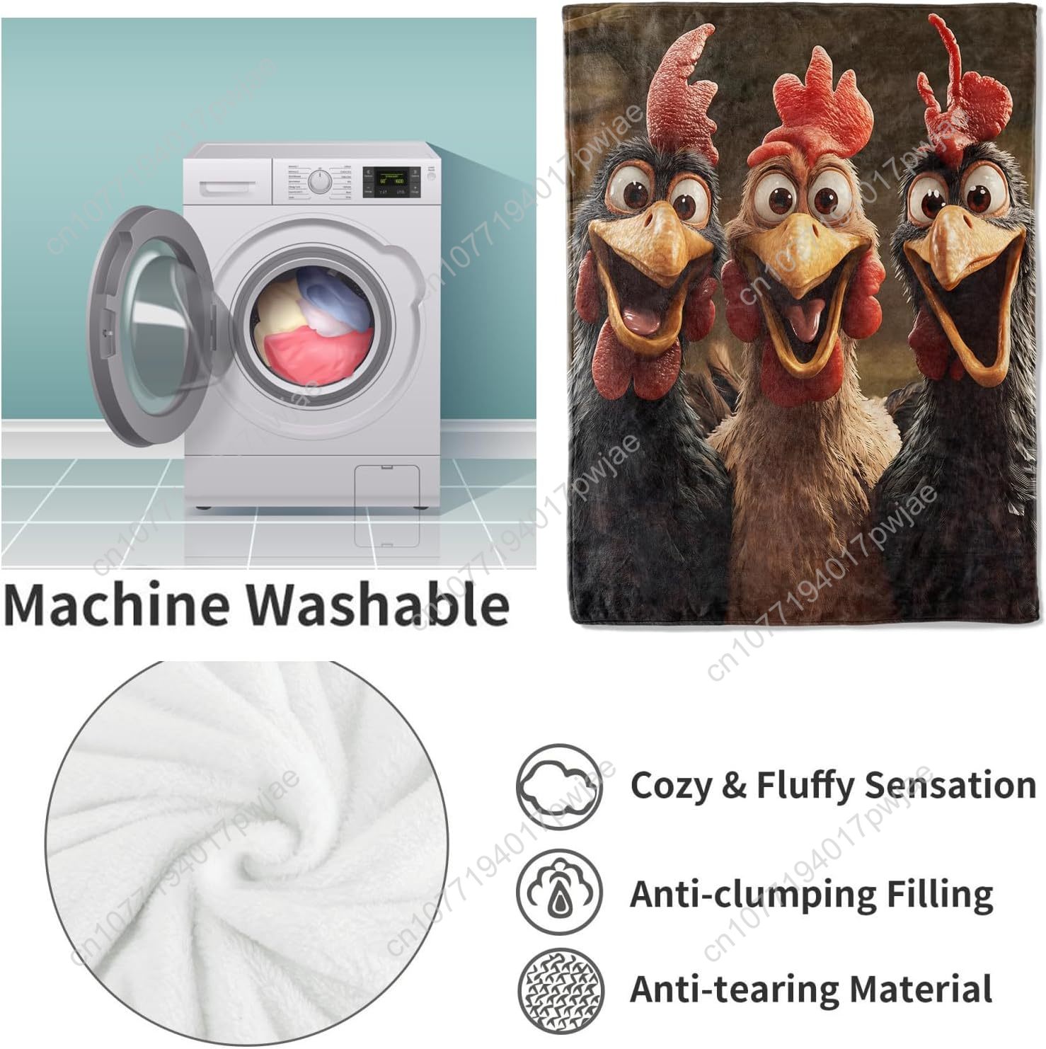 Selimut Ayam Hadiah untuk Wani - Quality Home Textiles ulasan dan harga