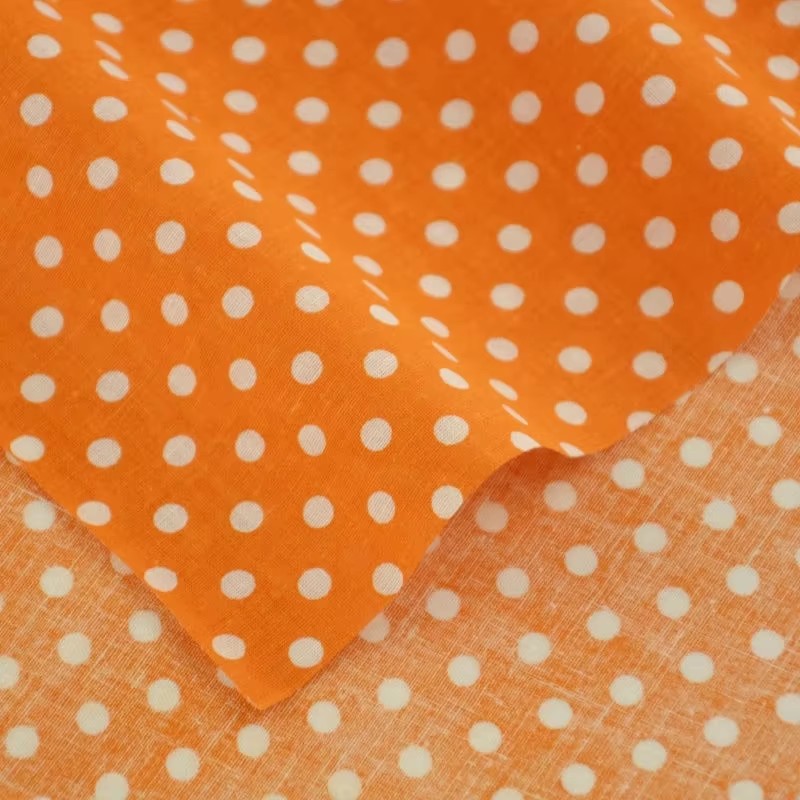 50X150CM Putih Oranye Polka Do - Home Textiles Discount ulasan dan harga