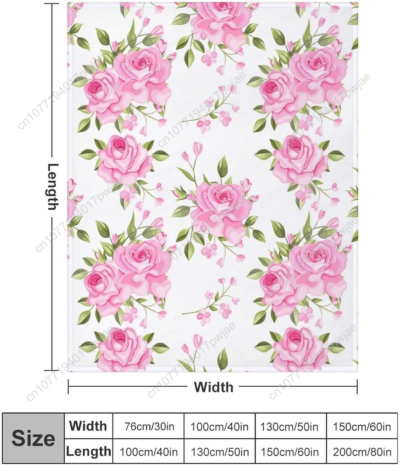 Selimut Bunga Merah Muda Dekor - Quality Home Textiles ulasan dan harga