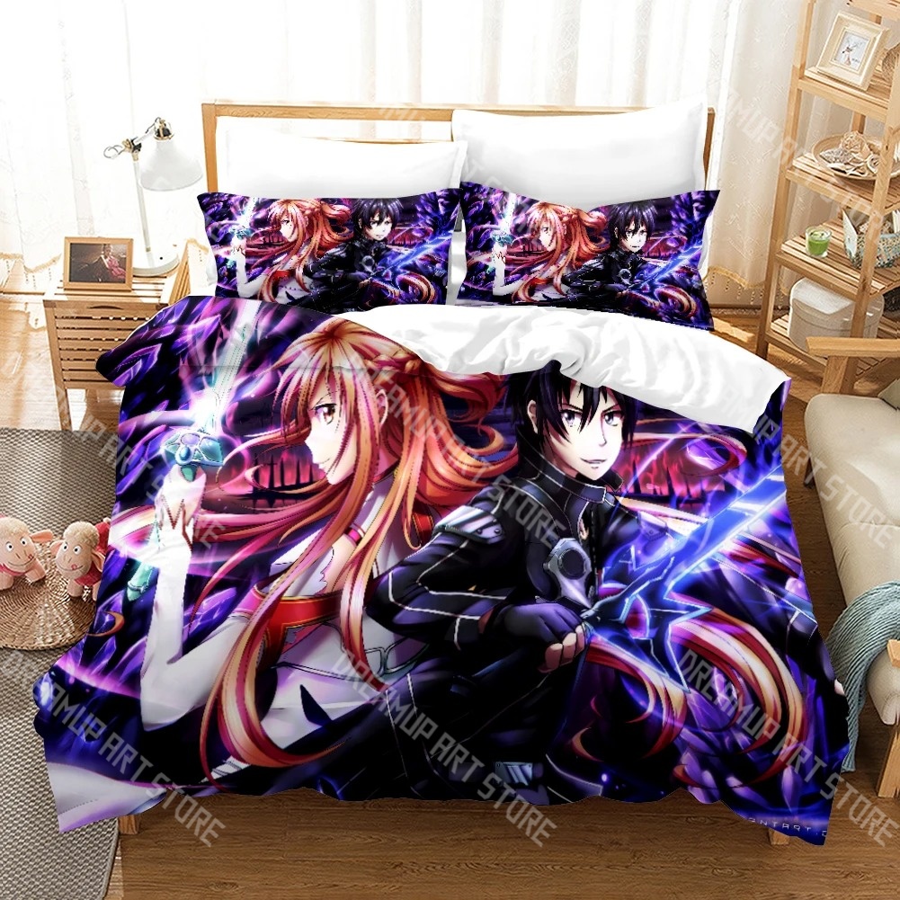 Set Sprei Anime Sword Art Onli - Home Textiles Online ulasan dan harga