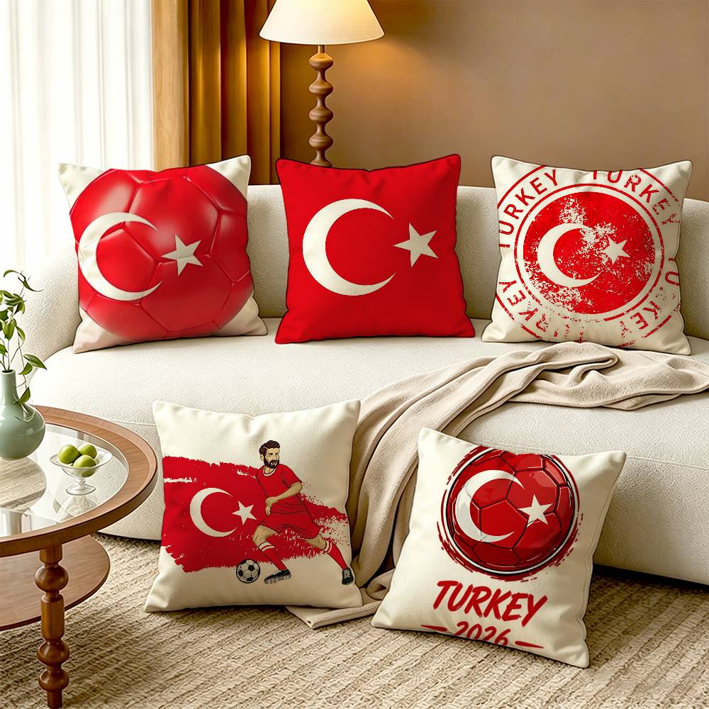 Sarung Bantal Persegi Katun Li - Home Textiles Turkey ulasan dan harga