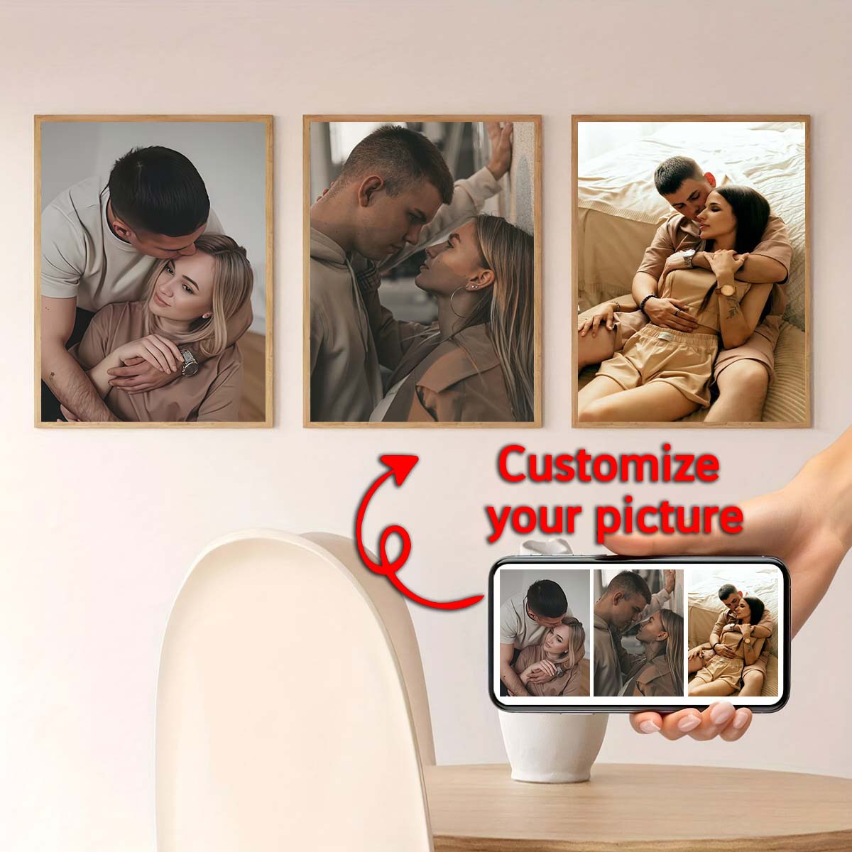 Triptych - Lukisan Minyak Bing - Home Of Textiles ulasan dan harga