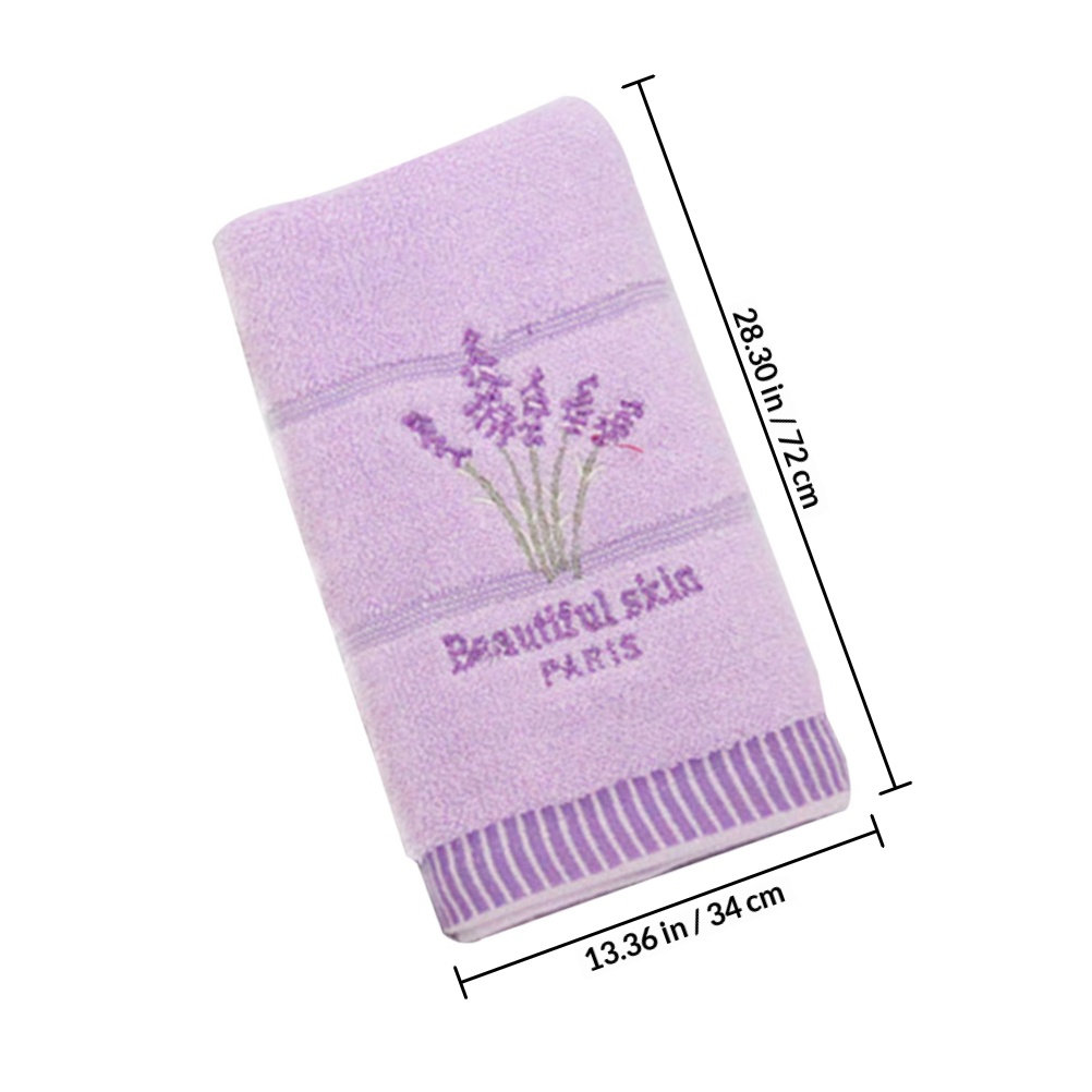 Handuk Katun Bordir Lavender M - Home Textiles Pakistan ulasan dan harga