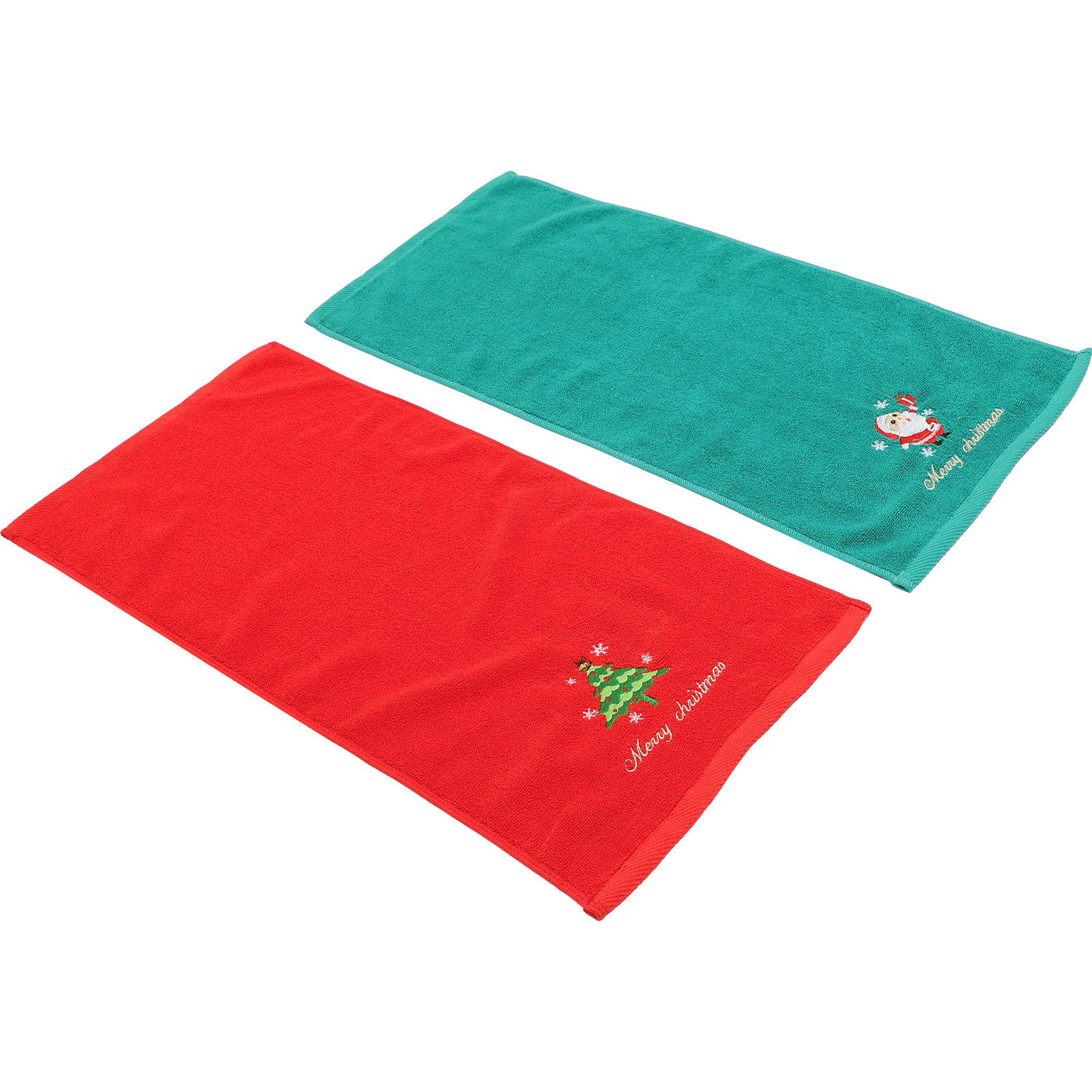 2Pcs Handuk Natal Bordir Katun - Home Textiles Pakistan ulasan dan harga