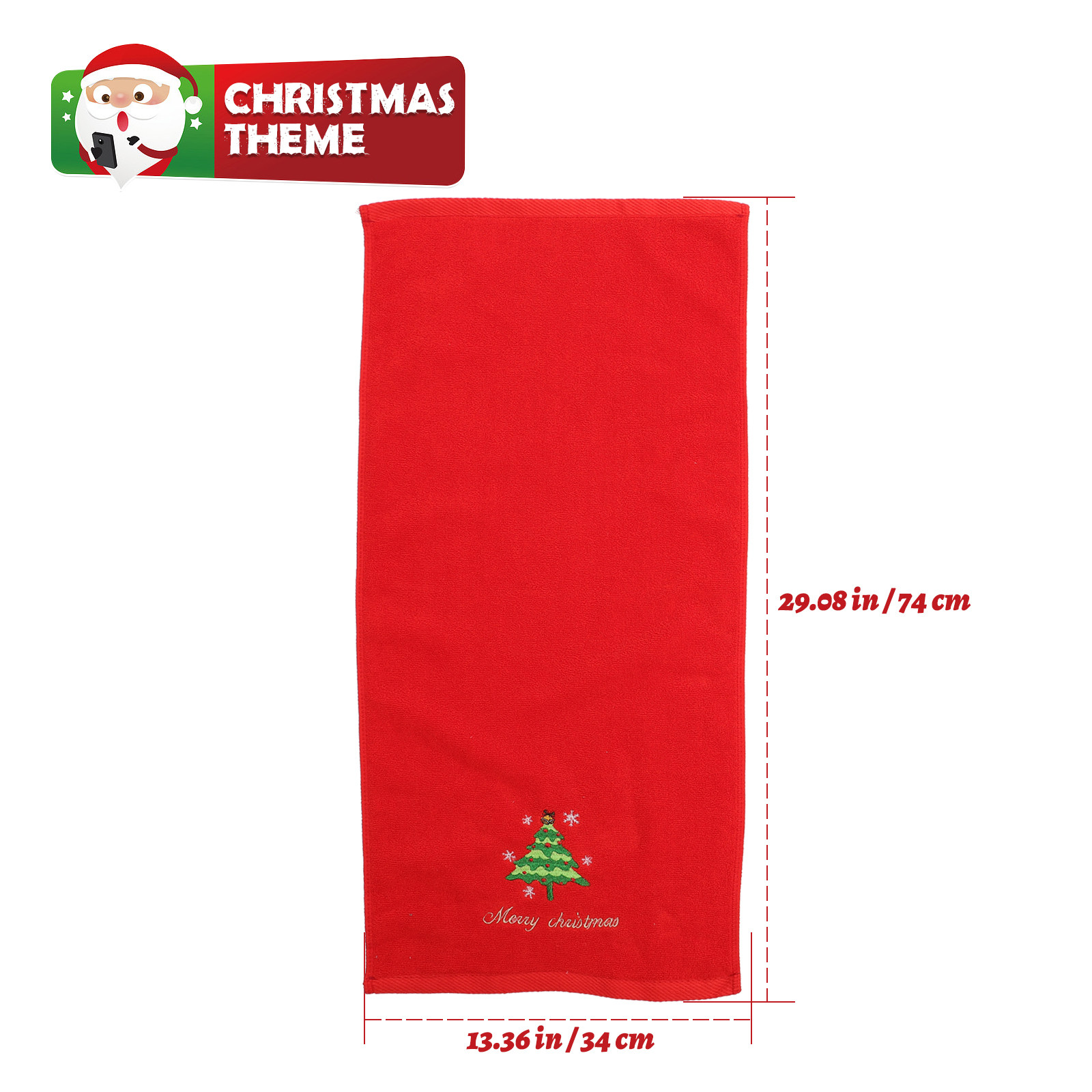 2Pcs Handuk Natal Bordir Katun - Home Textiles Pakistan ulasan dan harga