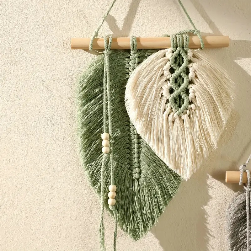 Hiasan Dinding Daun Macrame Bu - Home Textiles Discount ulasan dan harga
