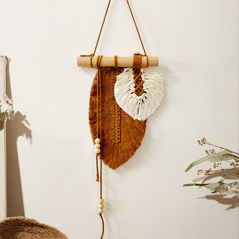 Hiasan Dinding Daun Macrame Bu - Home Textiles Discount ulasan dan harga