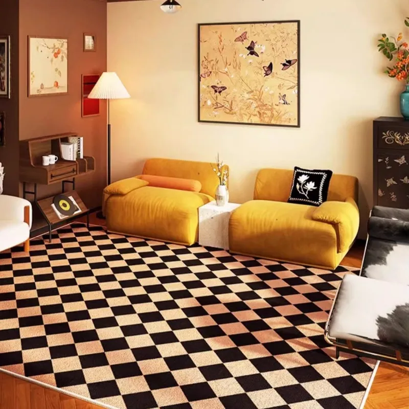 Karpet Retro Motif Kotak-kotak - Home Textiles Online ulasan dan harga