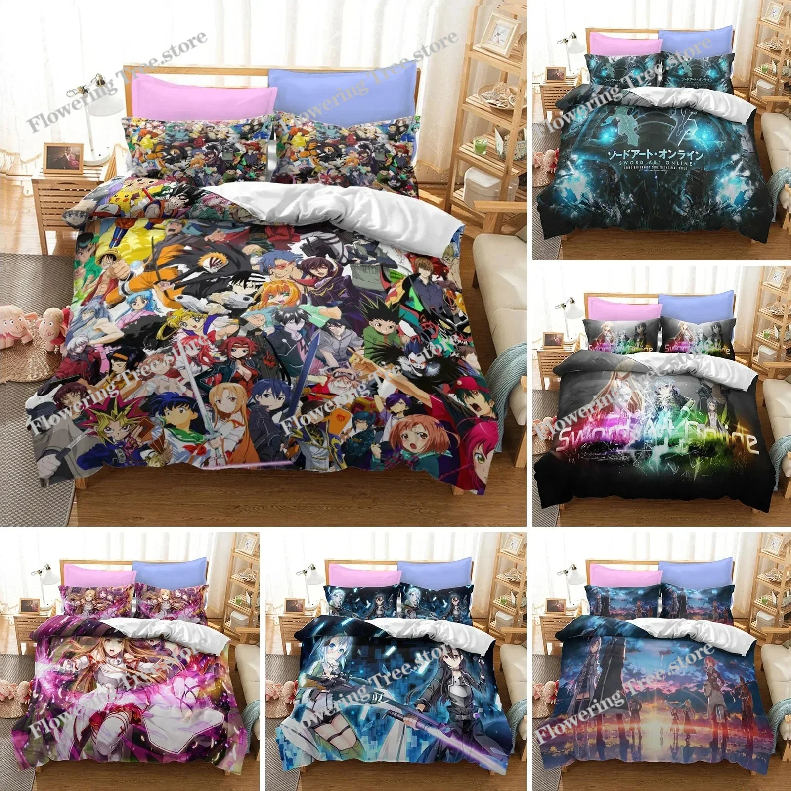 Set Tempat Tidur Anime Sword A - Home Textiles Online ulasan dan harga