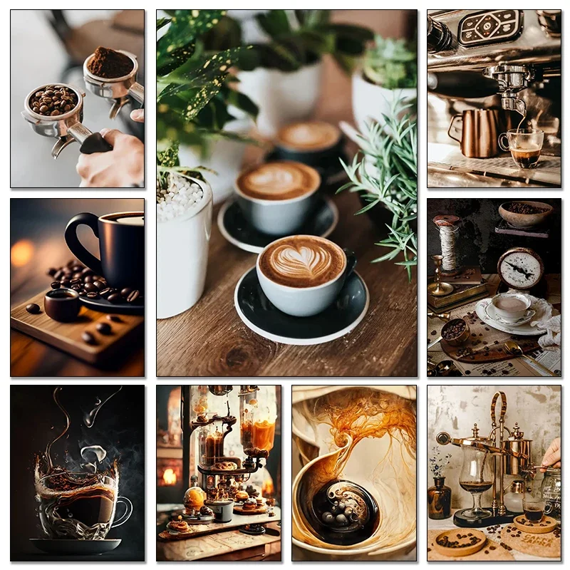 Poster Seni Cangkir Kopi Espre - Home Textiles Discount ulasan dan harga