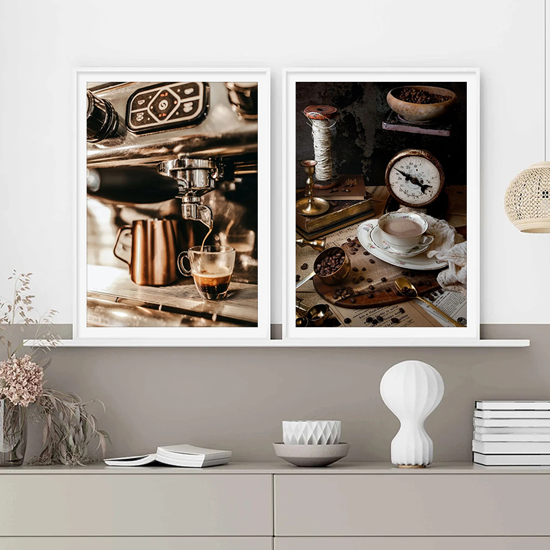 Poster Seni Cangkir Kopi Espre - Home Textiles Discount ulasan dan harga